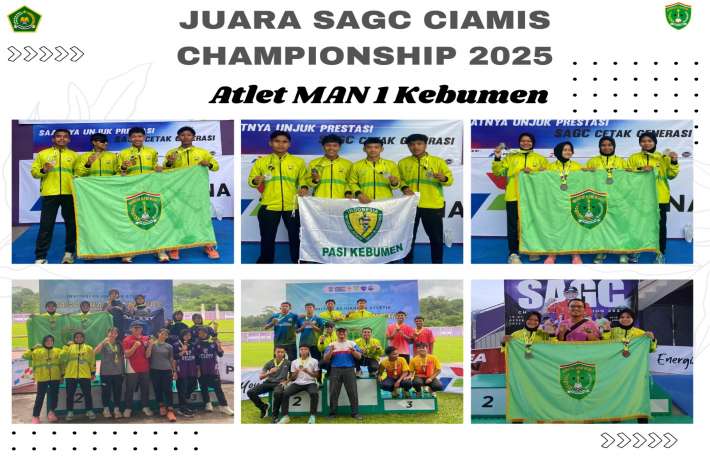 Bendera MAN 1 Kebumen Berkibar di Ciamis Borong Medali di SAGC Championship 2025
