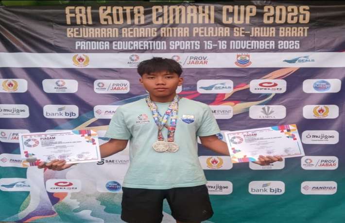 Siswa MAN 1 Kebumen Ginanjar M Syatho Ukir Prestasi di Kejuaraan Renang Jawa Barat